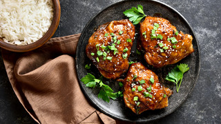 Honey BBQ Grilled Chicken Thighs