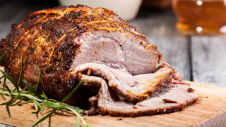 Herb-Crusted Rotisserie Pork Roast