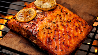 BBQ Cedar Plank Salmon