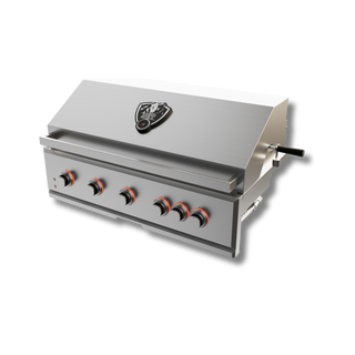 42-Inch 5-Burner Grill w/ Rotisserie Kit & Motor